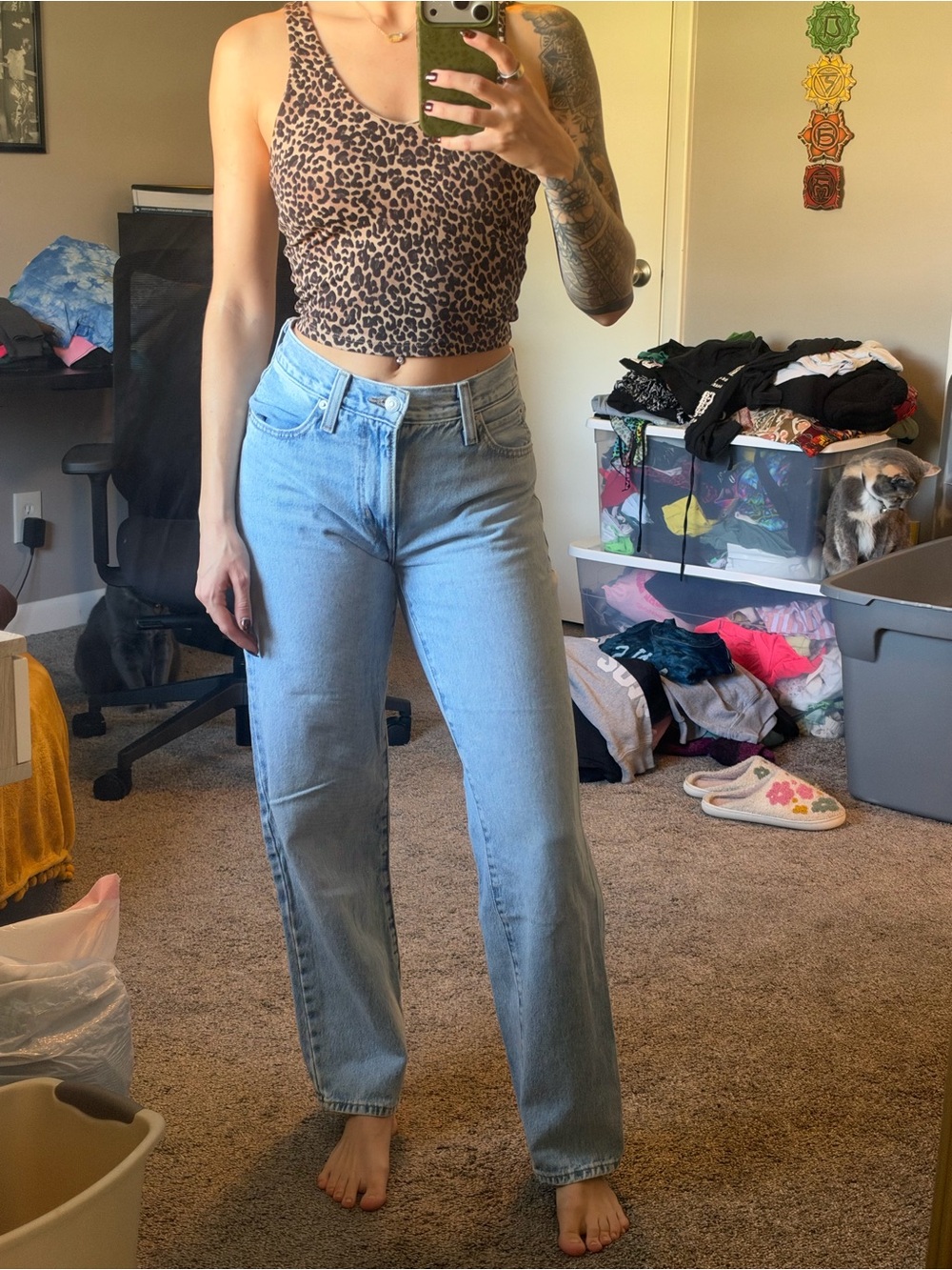 Levi's 94 Baggy Blue High-Rise Straight Jeans